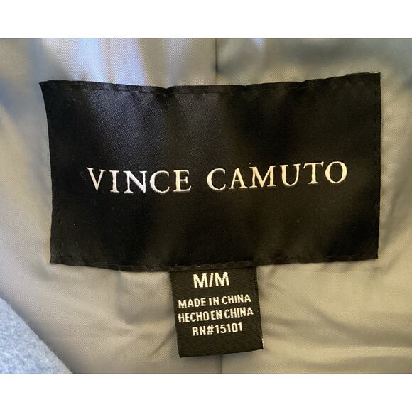 Vince Camuto Womens Blue Faux Wool Full-Zip Hooded Jacket Medium - Picture 5 of 5